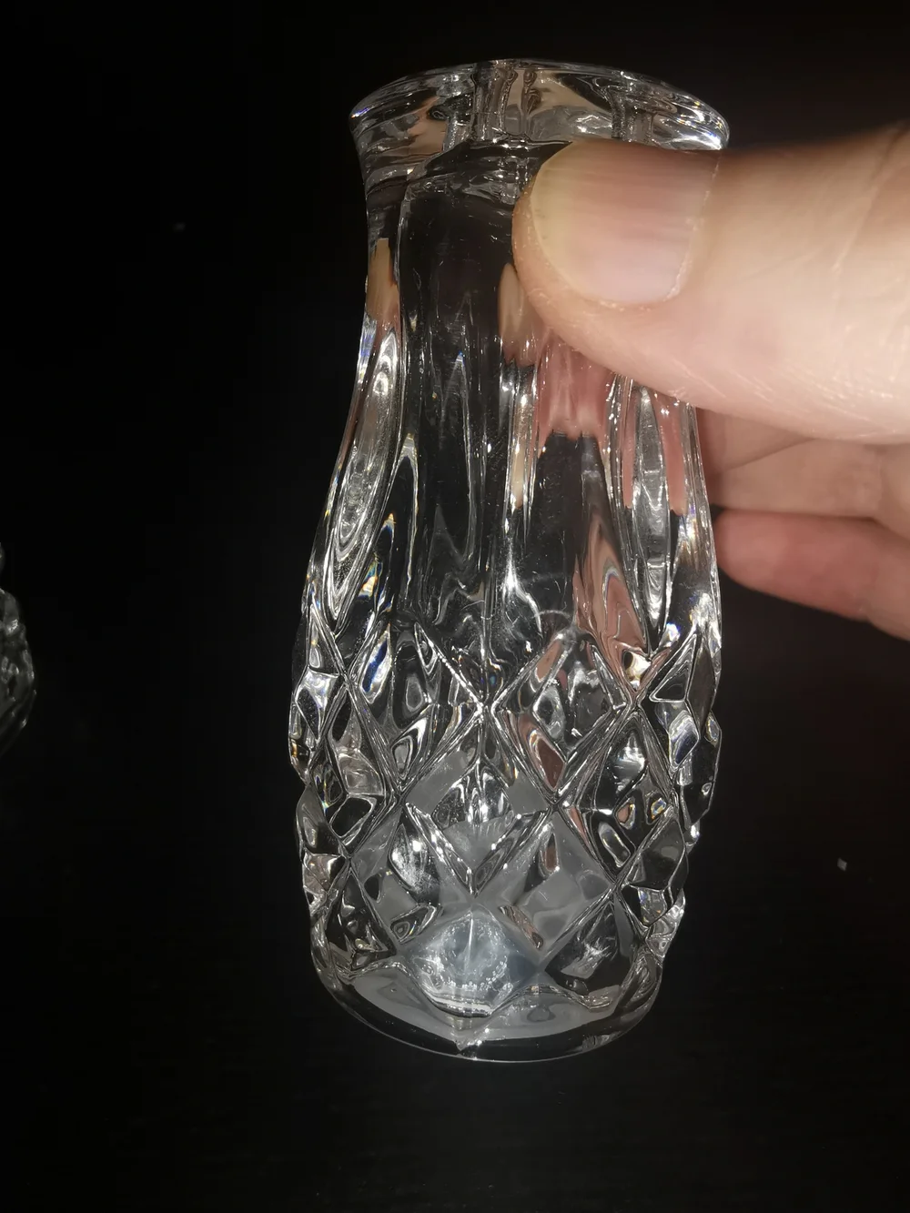 Gorham Crystal King Edward Stoppered Salt & Pepper Shaker Set Germany 3